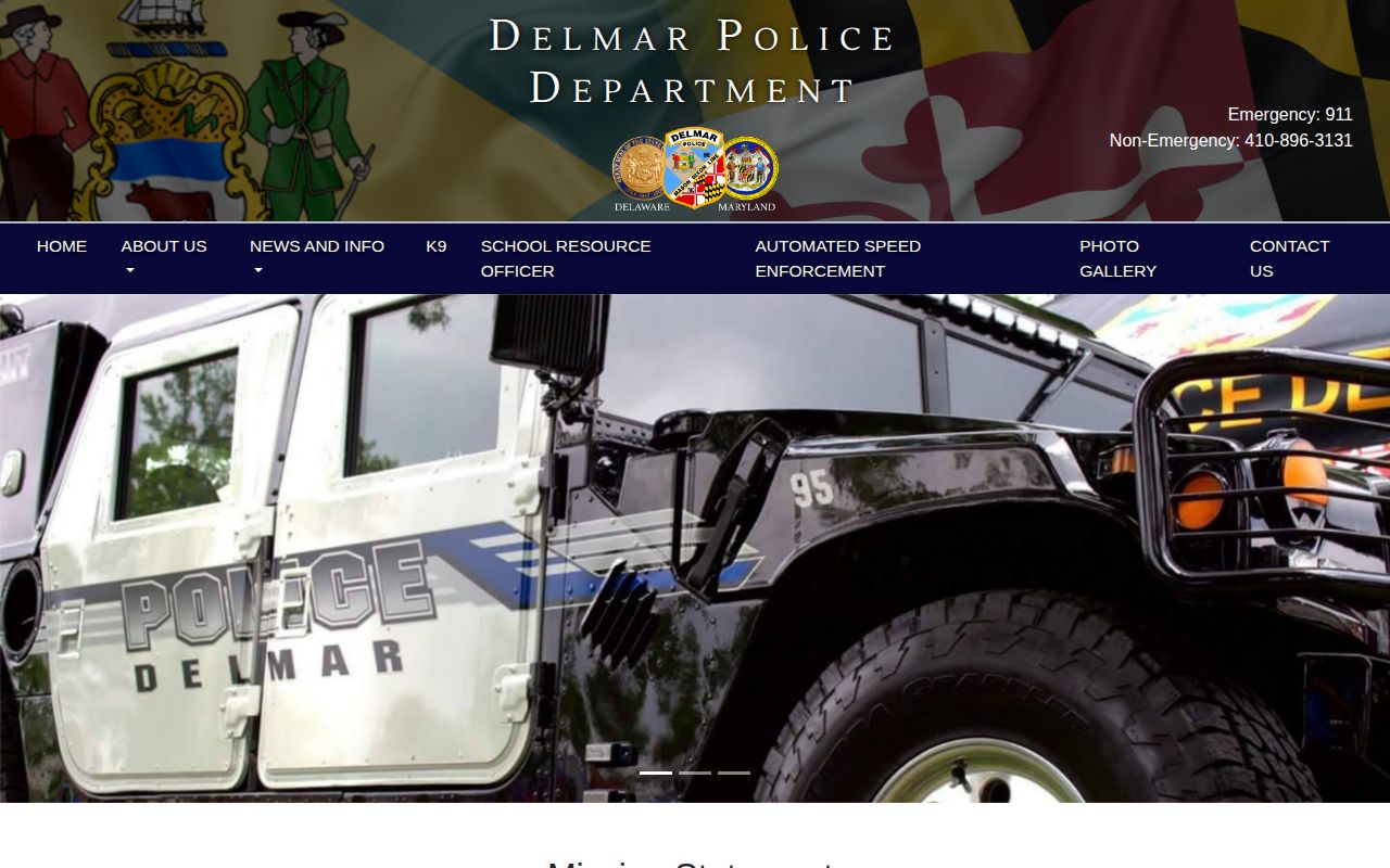 Delmar Police Department official arrest records source